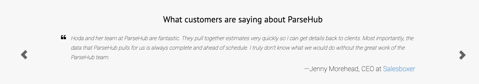 Adding testimonials to increase conversion rate