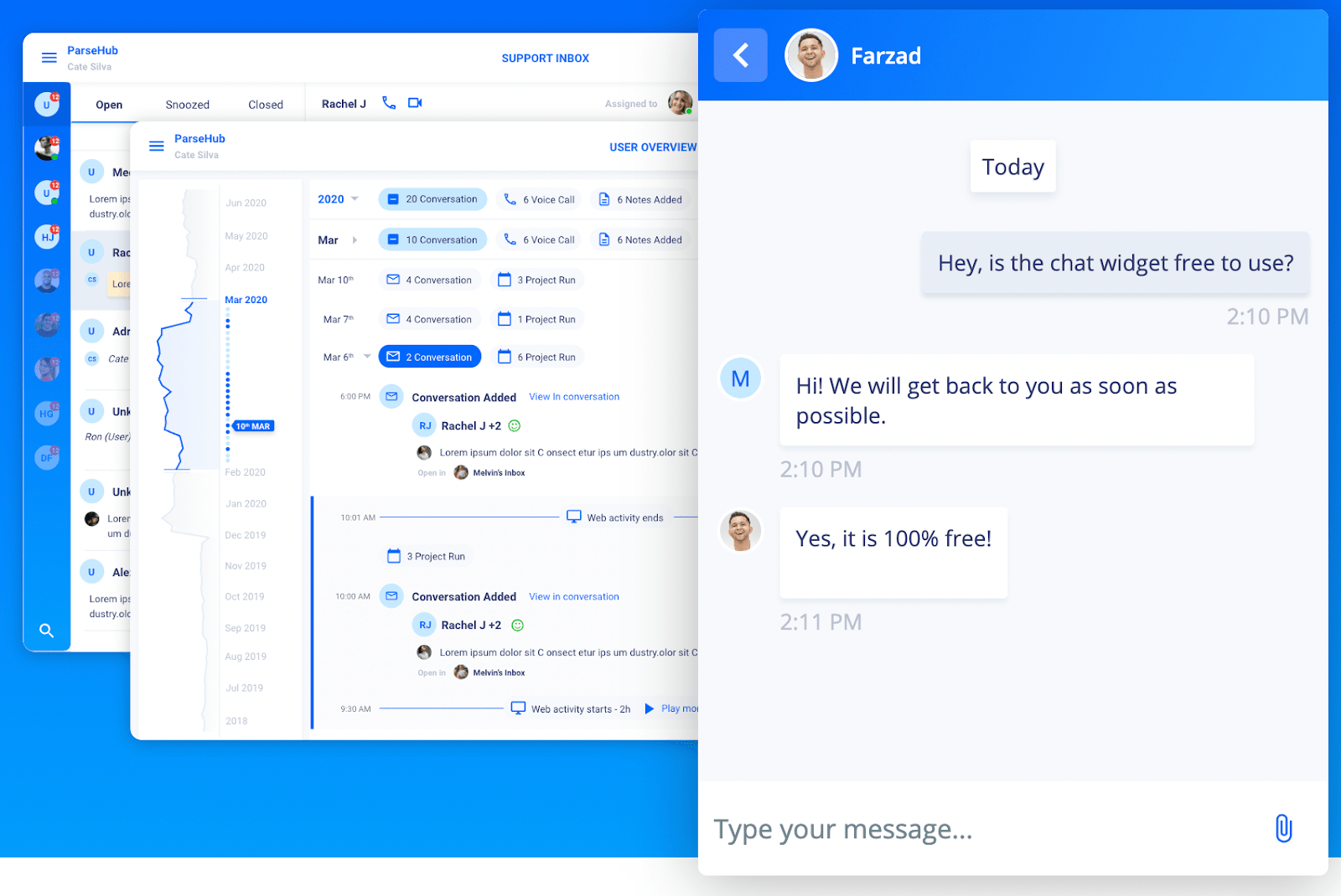 Free Live Chat Widget